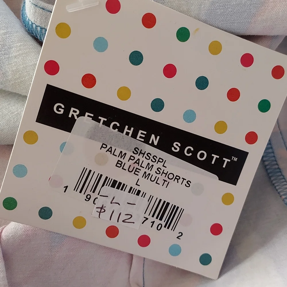 Gretchen Scott Designs Palm Palm Short Size Large NEW NWT Resort Tropical - Picture 9 of 10